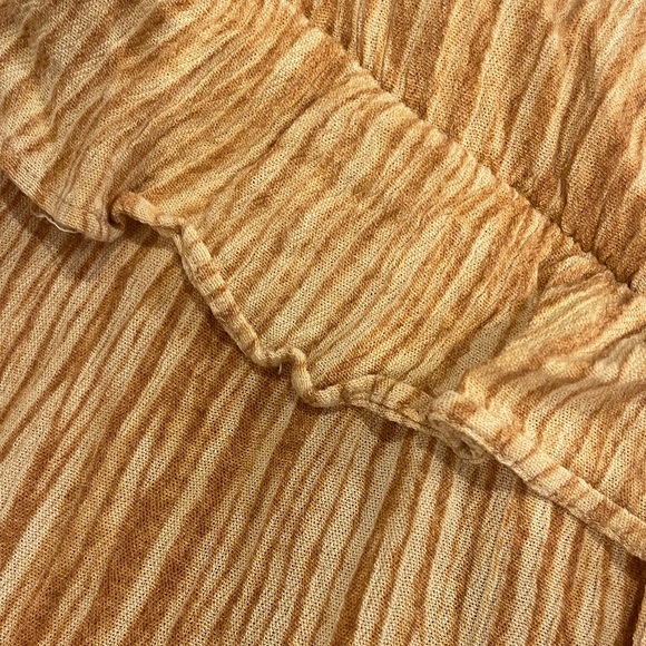 Lulu's Tan Ruffle Mini Dress - Picture 3 of 6